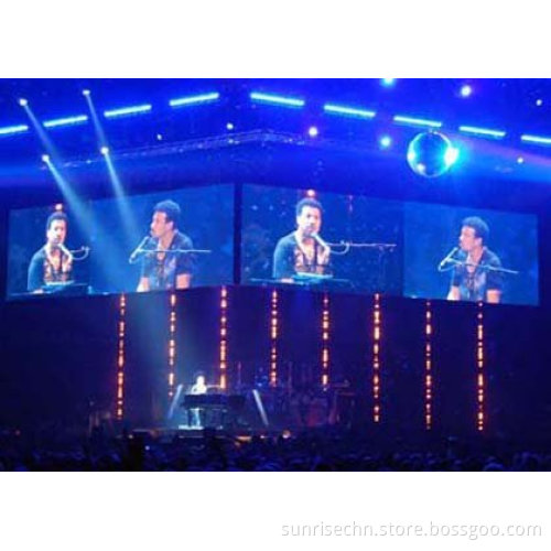 High Refresh Rate LED Advertising Curved Curtain Screens for Concerts and Stages